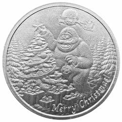 2026 1 oz Silver Christmas Yeti Round