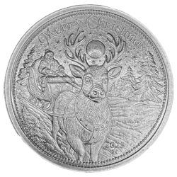 1 oz Merry Christmas Silver Round