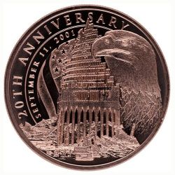 September 11th Anniversary 1 oz Copper Round