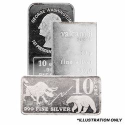 10 Gram Silver Bar - Design Our Choice