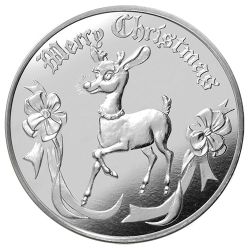 2025 1 oz Rudolph Silver Round 2025 1 oz Rudolph Silver Round