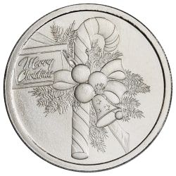 1 oz Christmas Candy Cane Silver Round | Doc's Holiday Collection 1 oz Christmas Candy Cane Silver Round | Doc's Holiday Collection