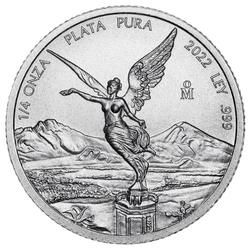 2022 1/4 oz Mexican Silver Libertad Coins