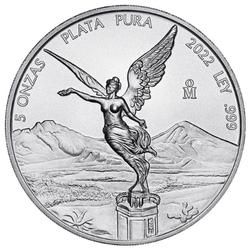 2022 5 oz Silver Mexican Libertad Coin