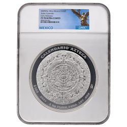 2025 NGC PF-70 Early Releases 1 Kilo Mexican Aztec Calendar Proof Silver Coin