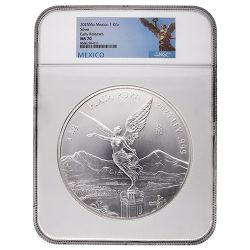 2025 NGC MS-70 Early Releases Kilo Mexican Silver Libertad Coin