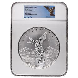 2025 NGC PF-70 Early Releases Kilo Mexican Silver Libertad Reverse Proof Coin