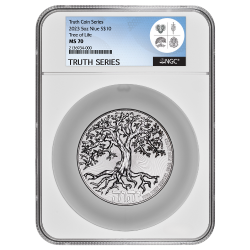2023 NGC MS-70 5 oz Tree of Life Silver Coin - High Relief