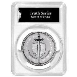 2024 PCGS MS-70 First Strike 5 oz Sword of Truth High Relief Silver Coin