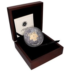 2025 3 oz King's Gambit Antique Silver Coin with Box & COA