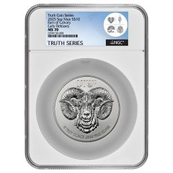 2025 NGC MS-70 Early Releases 5 oz Ram of Calvary High Relief Silver Coin