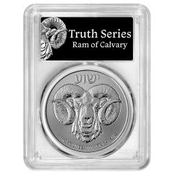 2025 PCGS MS-70 First Strike 1 oz Ram of Calvary Silver Coin