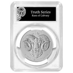 2025 PCGS MS-70 First Strike 5 oz Ram of Calvary High Relief Silver Coin
