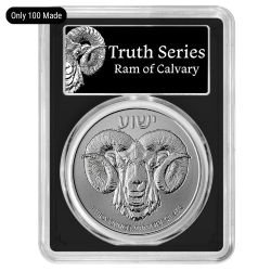 2025 PCGS MS-70 First Strike 1 oz Ram of Calvary Silver Coin - Black Core