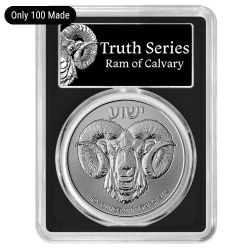 2025 PCGS MS-70 First Strike 1 oz Ram of Calvary Silver Coin - Black Core