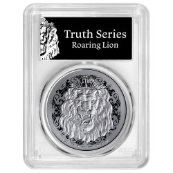 2025 PCGS MS-70 First Strike 1 oz Roaring Lion Silver Coin