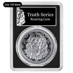 2025 PCGS MS-70 First Strike 1 oz Roaring Lion Silver Coin - Black Core