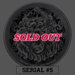 2026 5 oz Roaring Lion High Relief Silver Coin - Serial #5
