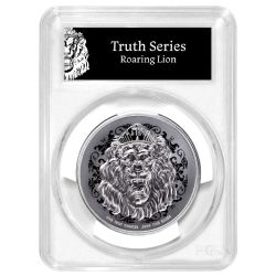2026 PCGS MS-70 First Strike 5 oz Roaring Lion High Relief Silver Coin