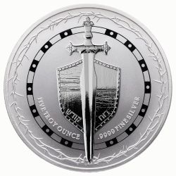 2026 5 oz Sword of Truth High Relief Silver Coin