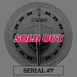 2026 5 oz Sword of Truth High Relief Silver Coin - Serial #7 2026 5 oz Sword of Truth High Relief Silver Coin - Serial #7