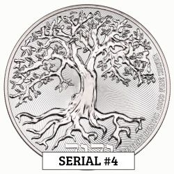 2026 5 oz Tree of Life High Relief Silver Coin - Serial #4 2026 5 oz Tree of Life High Relief Silver Coin - Serial #4