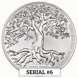 2026 5 oz Tree of Life High Relief Silver Coin - Serial #6 2026 5 oz Tree of Life High Relief Silver Coin - Serial #6