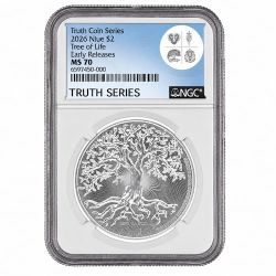 2026 NGC MS-70 Early Releases 1 oz Tree of Life Silver Coin