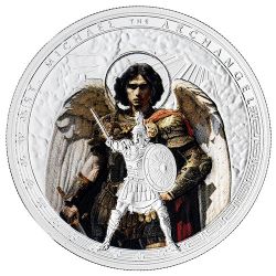 2025 1 oz Patron Saints: St. Michael the Archangel Colorized Proof Silver Coin