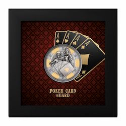 2024 1 oz Palau Poker Card Guard Antique Silver Coin