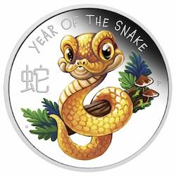 2025 1/2 oz Year of the Snake - Baby Snake - Colorized Proof Silver Coin - Lunar Series III 
