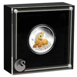 2026 1/2 oz Baby Horse - Year of the Horse Colorized Proof Silver Coin - Lunar Series III