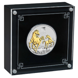 2026 1 oz Year of the Horse Gilded Silver Coin – Lunar Series III
