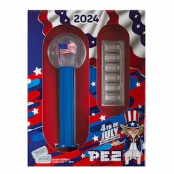 2024 PEZ® 4th of July 5-gram Silver Wafer Gift Set