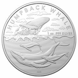 2023 1 oz Humpback Whale Silver Coin