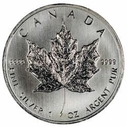 2011 Silver Canadian Maple Leaf Coin BU