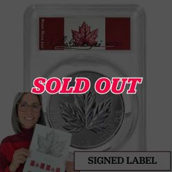 2026 5 oz PCGS Trial Strike Canadian Silver Grand Maple Leaf Coin – Artist Signed - Gem BU 2026 5 oz PCGS Trial Strike Canadian Silver Grand Maple Leaf Coin – Artist Signed - Gem BU