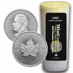 2026 1 oz Canadian Silver Maple Leaf NGC MintCertified™ FIRST30 Coins | Sealed Tube