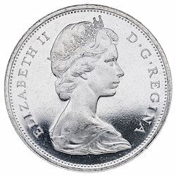 1958-1967 Canadian Silver Dollar