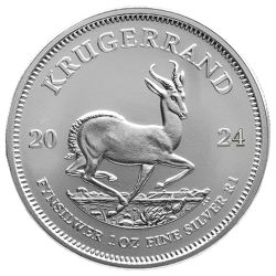 2024 1 oz South African Silver Krugerrand Coin BU