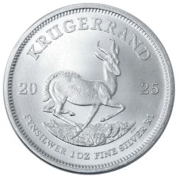 2025 1 oz South African Silver Krugerrand Coin BU