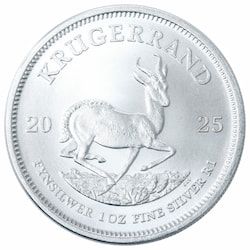 2025 1 oz South African Silver Krugerrand Coin BU