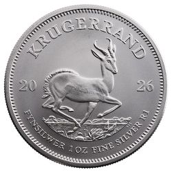 2026 1 oz South African Silver Krugerrand Coin BU