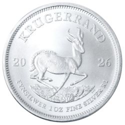 2026 1 oz South African Silver Krugerrand Coin BU