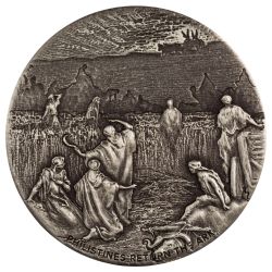 2024 2 oz Philistines Return the Ark Antique Silver Coin - Biblical Series 