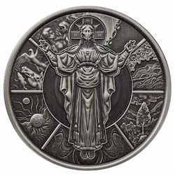 2024 1 oz The Creator Antique Silver Coin - Jesus Collection