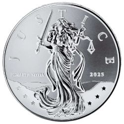 2025 1 oz Lady Justice Silver Coin 2025 1 oz Lady Justice Silver Coin