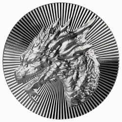 1 oz Scottsdale Silver Dragon Stacker Round