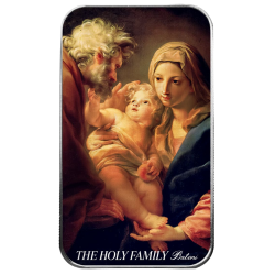 1 oz The Holy Family Colored Silver Bar 1 oz The Holy Family Colored Silver Bar