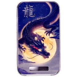 1 oz Lucky Dragon Night Sky Silver Bar